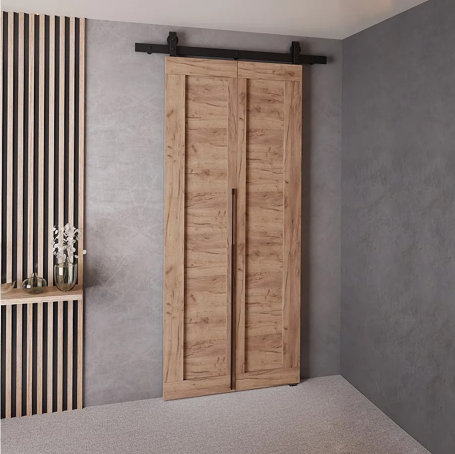 Drzwi Przesuwne QUDIO M1 Dąb Craft Złoty 70