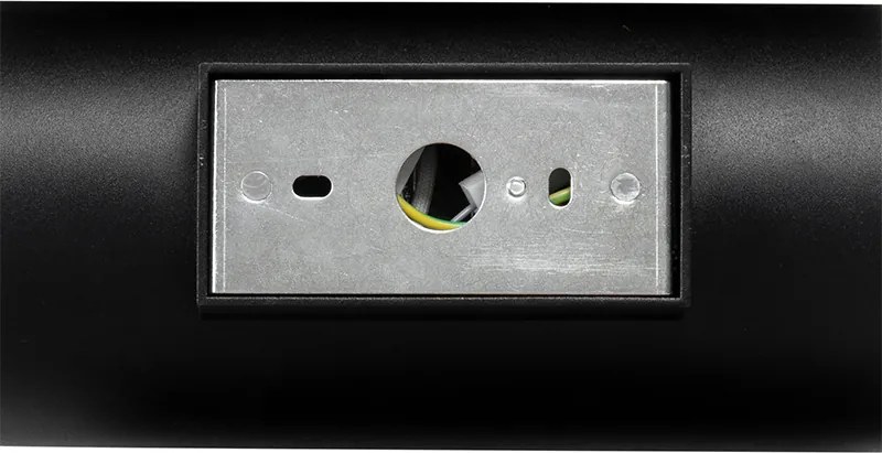 Designerska lampa ścienna czarna ze złotem - Sab