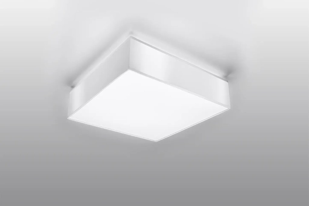 Biały minimalistyczny kwadratowy plafon - EX508-Retos