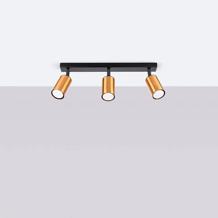 Listwa oświetleniowa WINX 3 czarna/miedziana