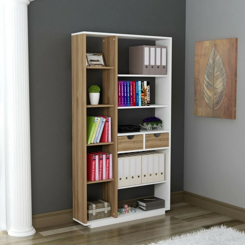 Biblioteczka Luma White and Walnut