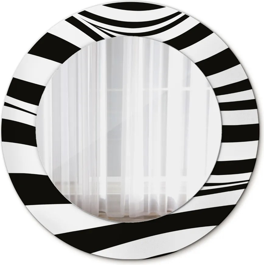 Lustro dekoracyjne okrągłe Abstrakcyjna fala