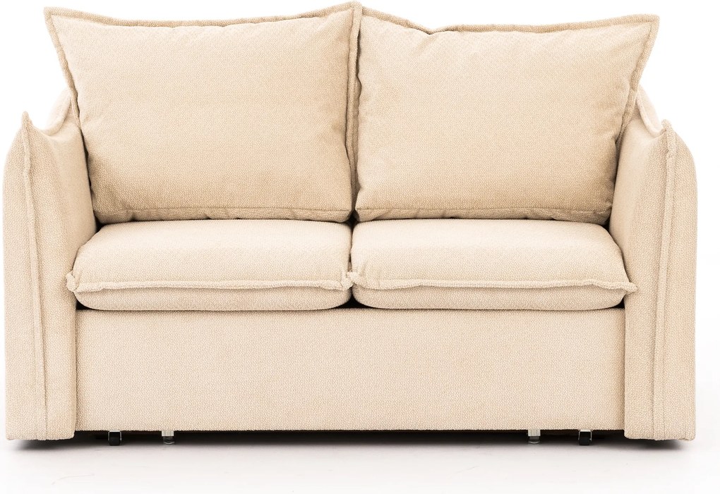 Sofa rozkładana Liliamo dwuosobowa - beżowy szenil Egon 26