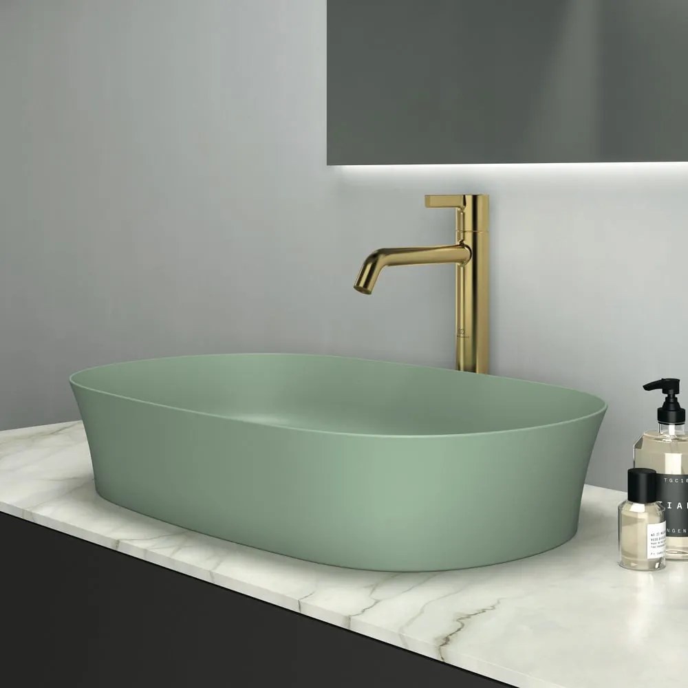 Zielona ceramiczna umywalka 60x38 cm Ipalyss – Ideal Standard