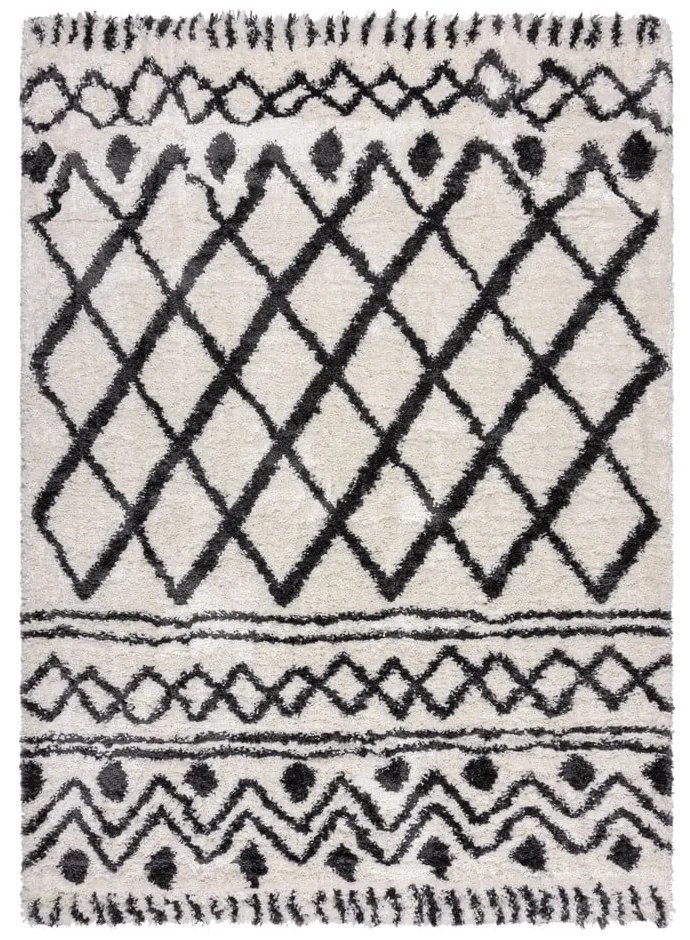 Dywan w kolorze kości słoniowej 80x150 cm Souq Lines – Flair Rugs