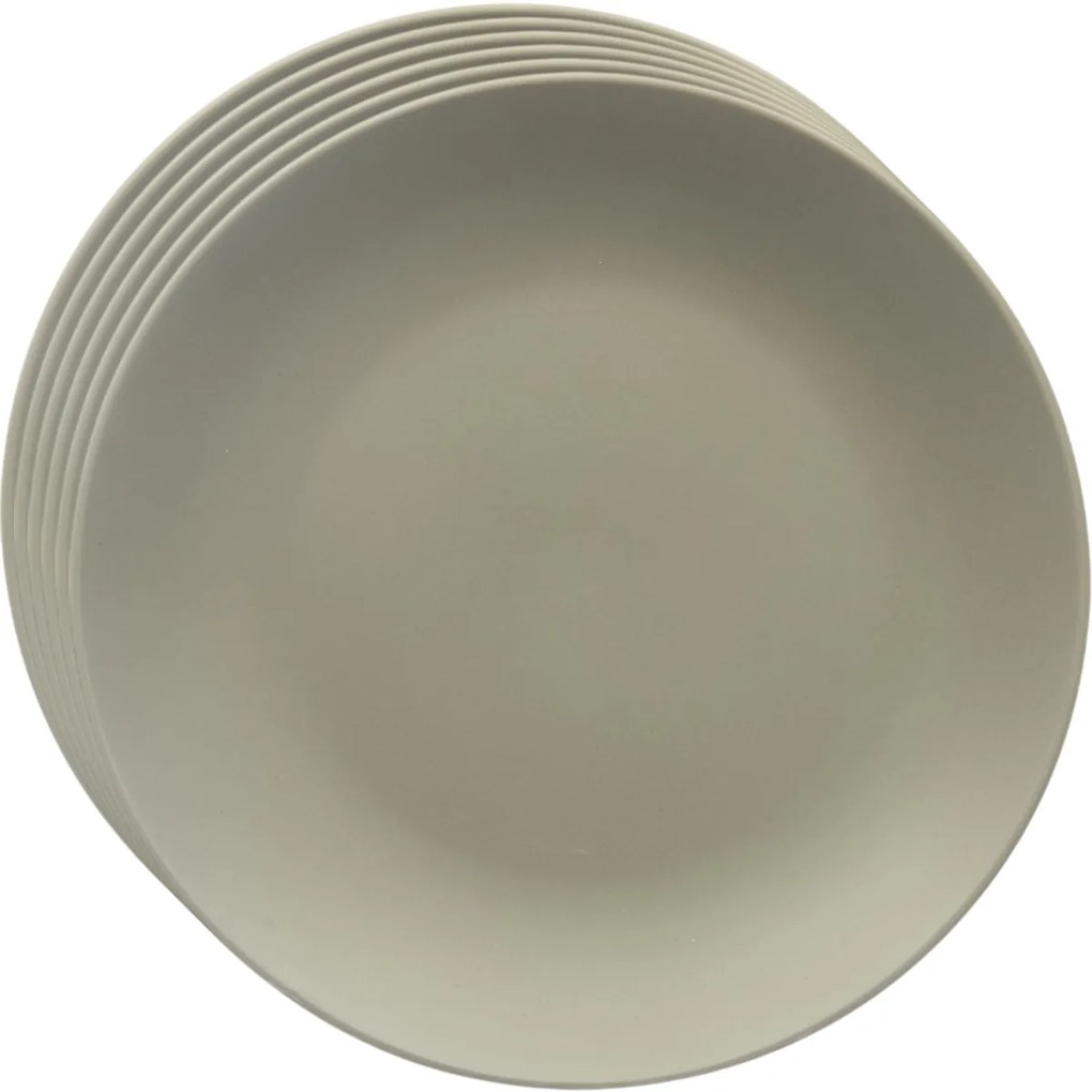 Orion Zestaw płytkich talerzy ceramicznychGreenish 27 cm, 6 szt.