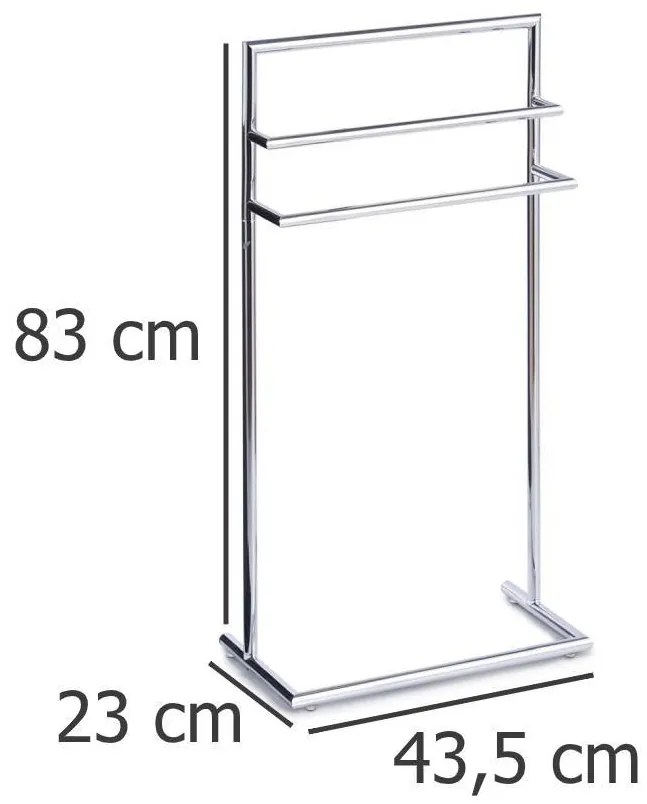Stojak łazienkowy, wieszak na ręczniki, 23 x 43,5 x 83 cm