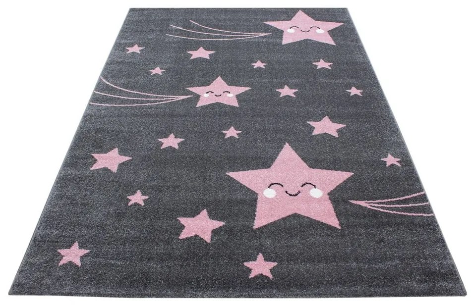 Różowo-szary dywan dziecięcy 140x200 cm Kids – Ayyildiz Carpets