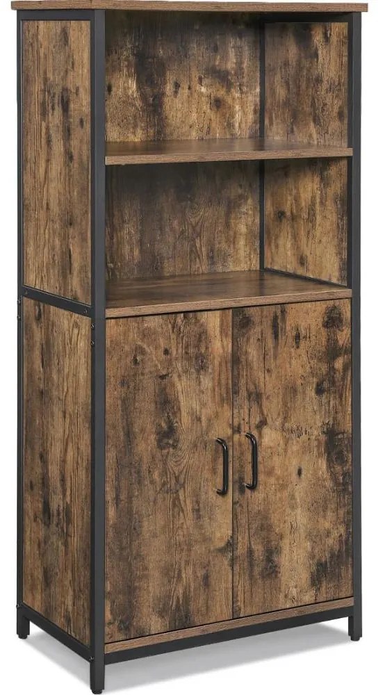 Komoda FIRA brązowo-czarna