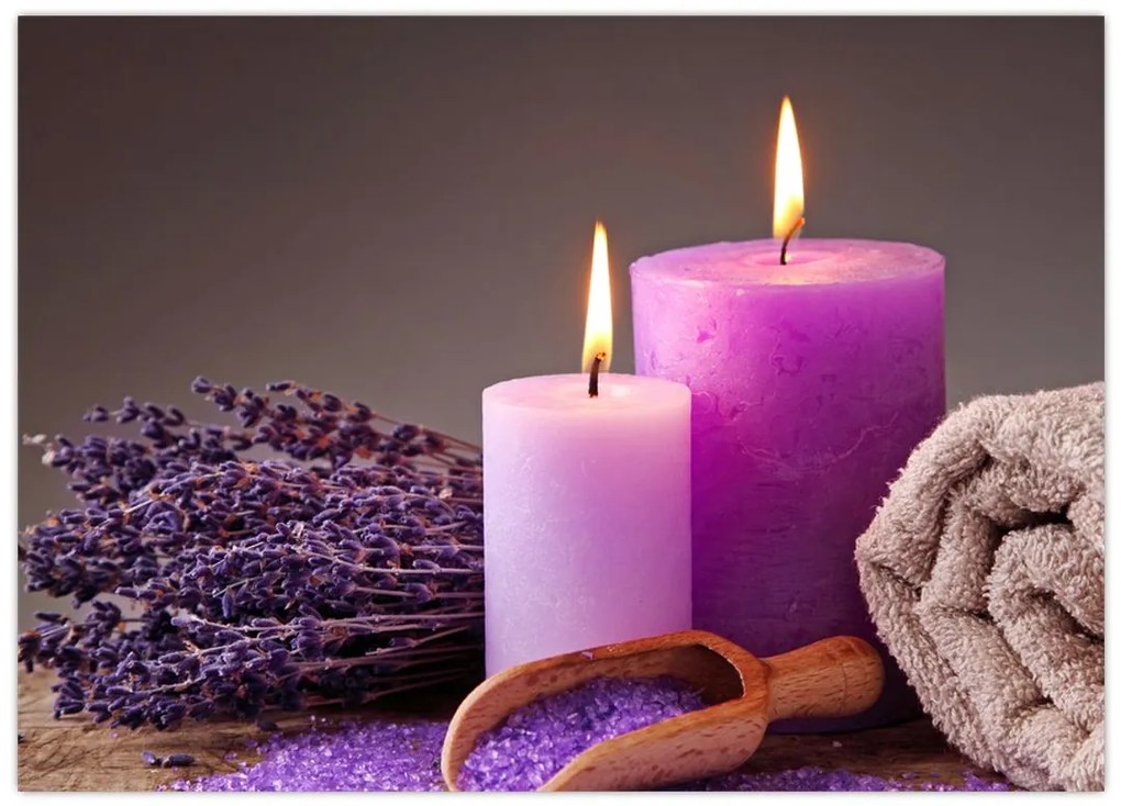 Obraz na szkle - rzeczy spa (70x50 cm)