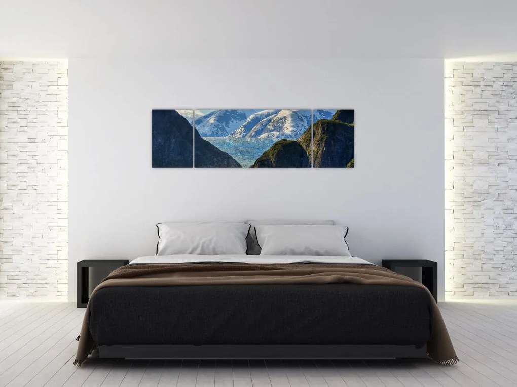 Obraz krajobrazu z górami (170x50 cm)