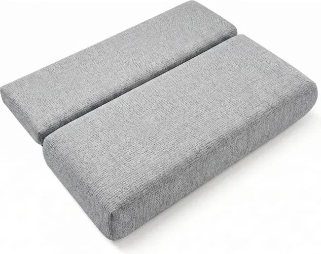 Sofa BASE Rozkładana Dwuosobowa Szara Szenil Japandi