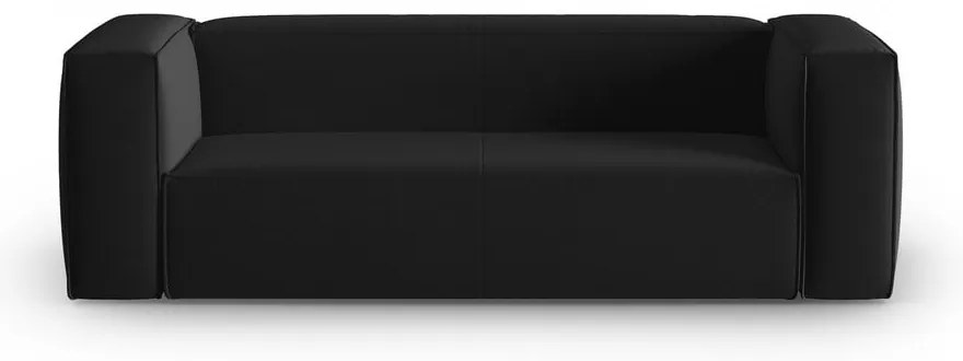 Czarna aksamitna sofa 200 cm Mackay – Cosmopolitan Design