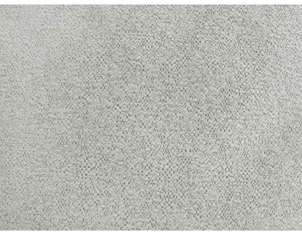 Jasnoszary podnóżek z tkaniny szenilowej Roxelane – Bobochic Paris