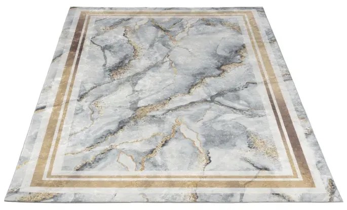 Dywan SQUITTA GREY GOLD 80x150 szary ELTAP