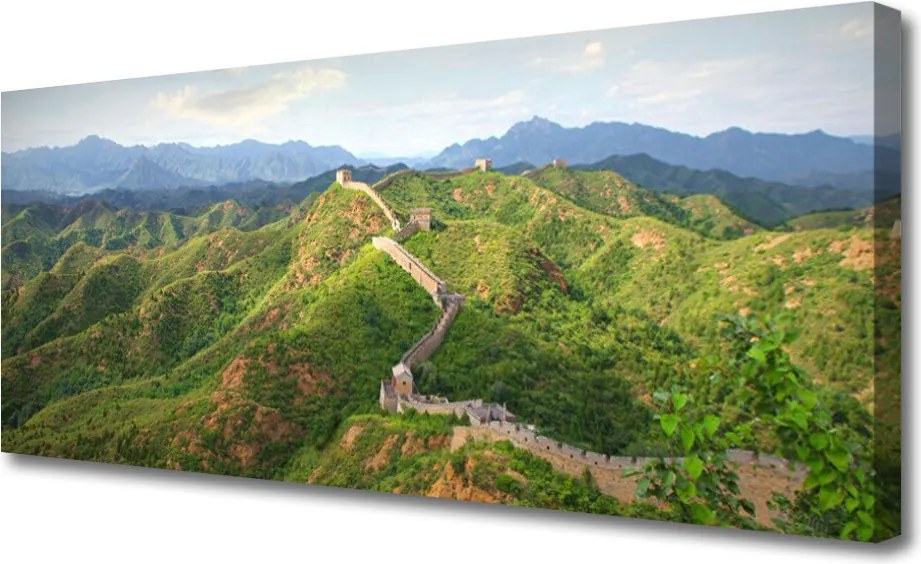 Obraz na płótnie Wielki Mur Chiński w Górach