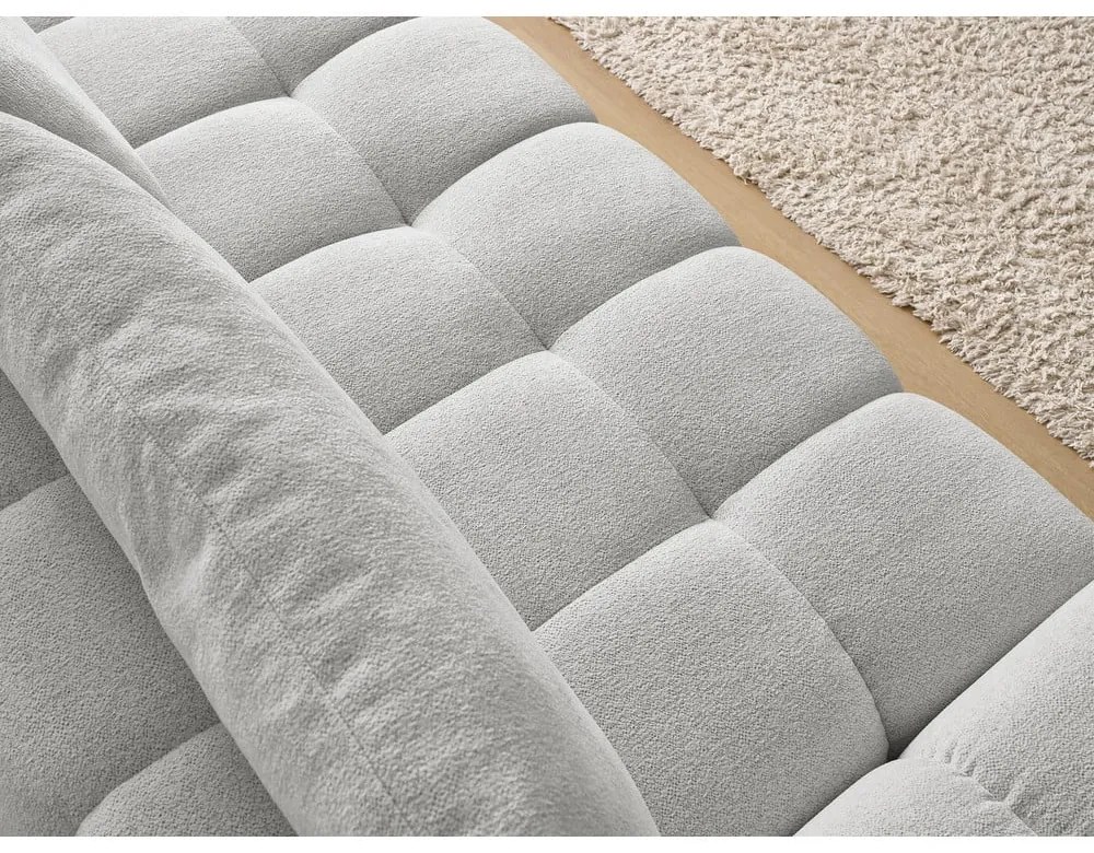 Jasnoszara sofa z tkaniny szenilowej 278 cm Everest – Bobochic Paris