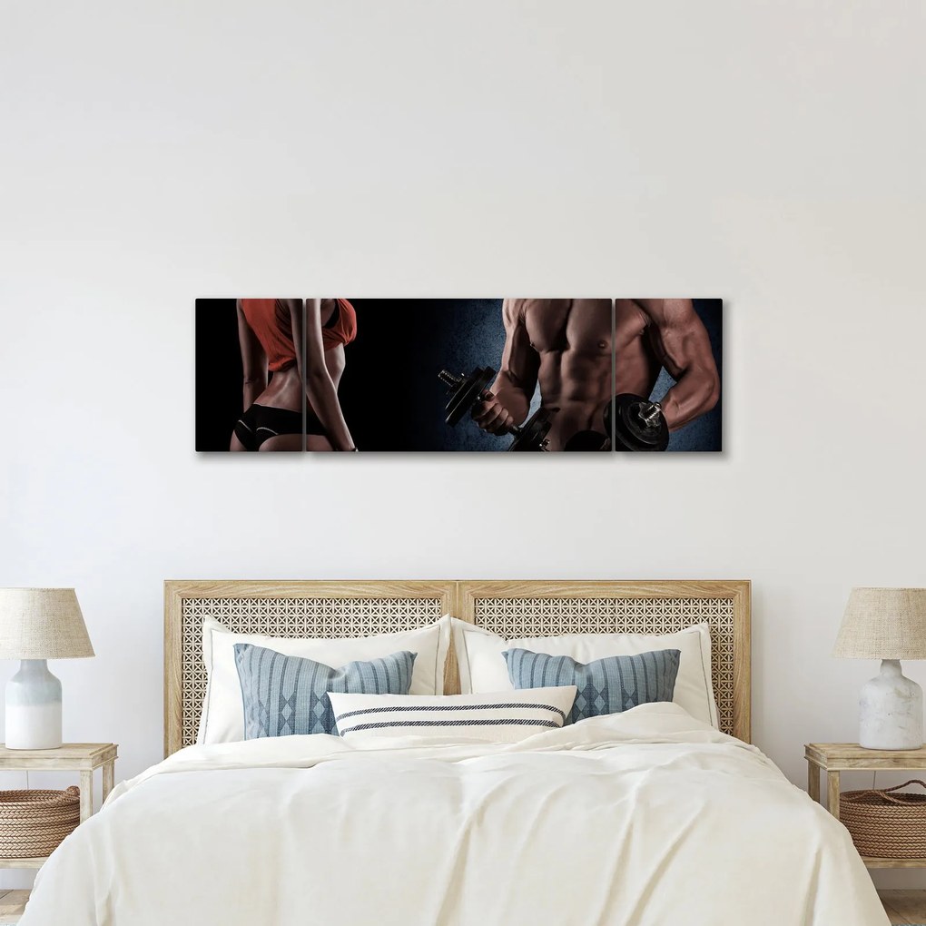 Obraz - Fitness (170x50 cm)