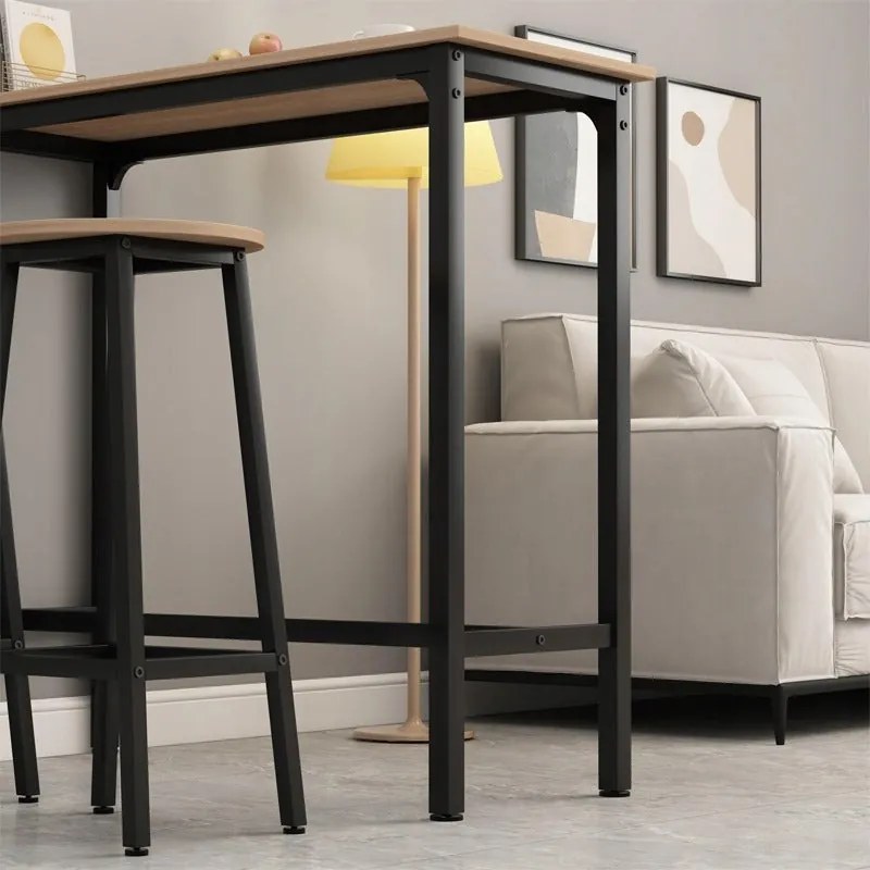 Zestaw barowy stół kuchenny + 2 krzesła hoker