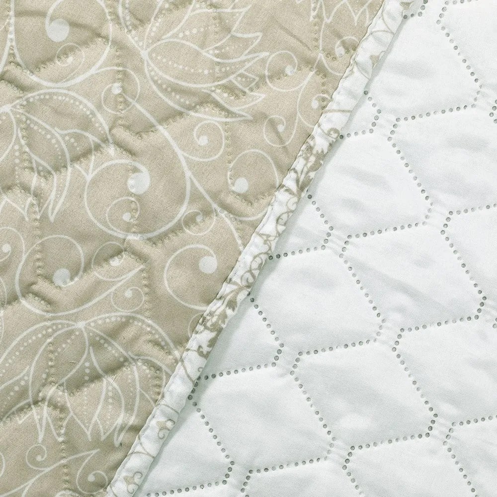 Jasnobrązowa narzuta dwustronna z mikrowłókna DecoKing Malaga, 220x240 cm