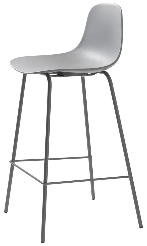 Szary plastikowy hoker 92,5 cm Whitby – Unique Furniture