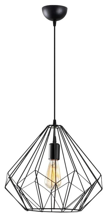 Czarna lampa wisząca z metalowym kloszem ø 37 cm Diamond – Opviq lights