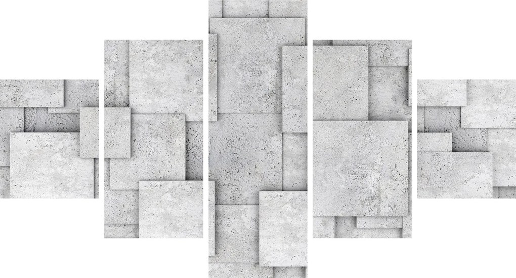Obraz - Abstrakcja płytek betonowych (125x70 cm)