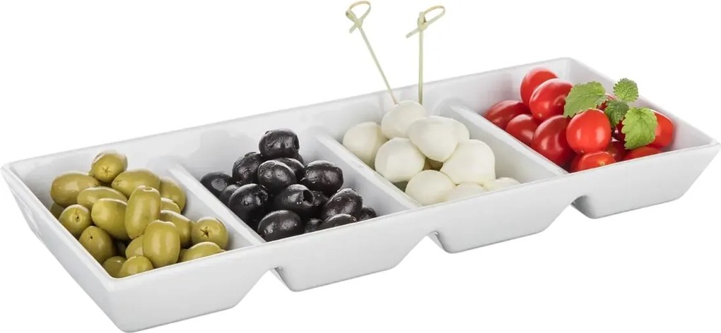 Banquet Porcelanowa miska do serwowania BIANCA, 33,7 x 13,7 x 3,6 cm