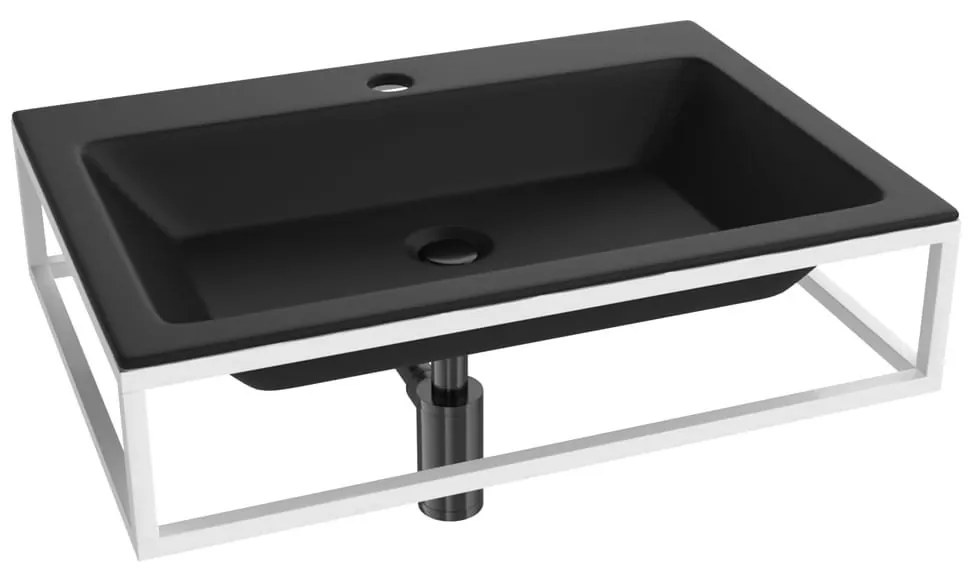 Uniwersalna konsola półka pod umywalkę lub blat 60 cm biała SINGUR