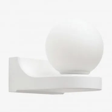 Lanham Zewnętrzny Kinkiet Ścienny Z Aluminium Biała - Sklum