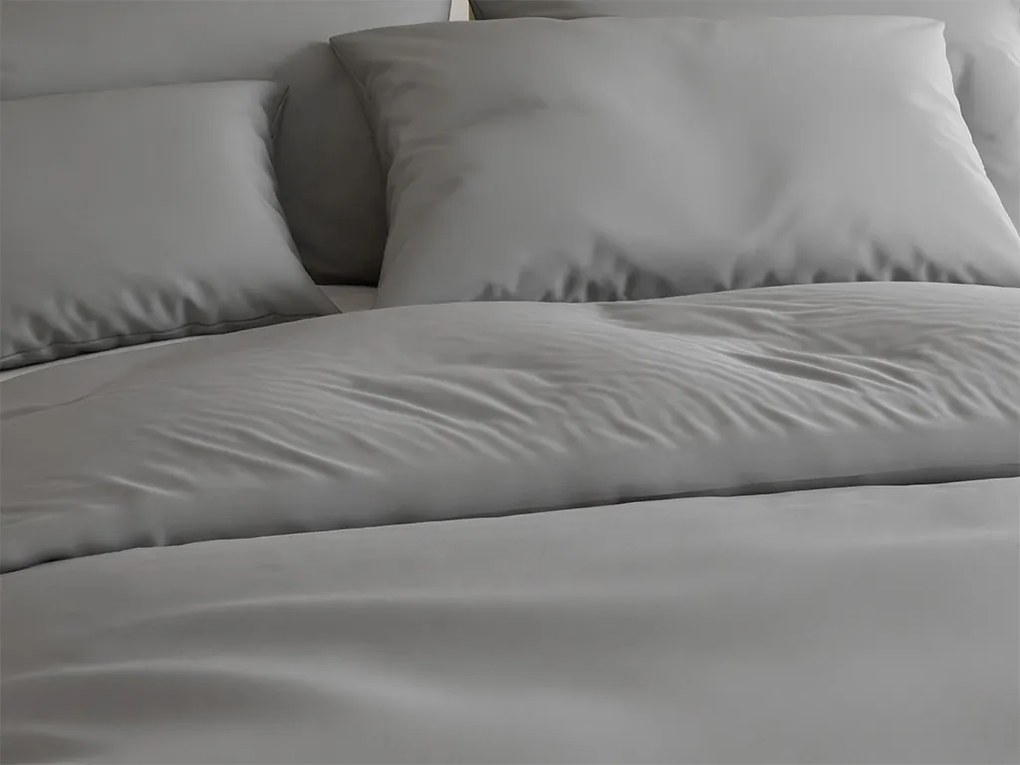 PrzytulneMieszkanie.pl PrzytulneMieszkanie.pl Pościel bawełniana Lux szara, zakładka