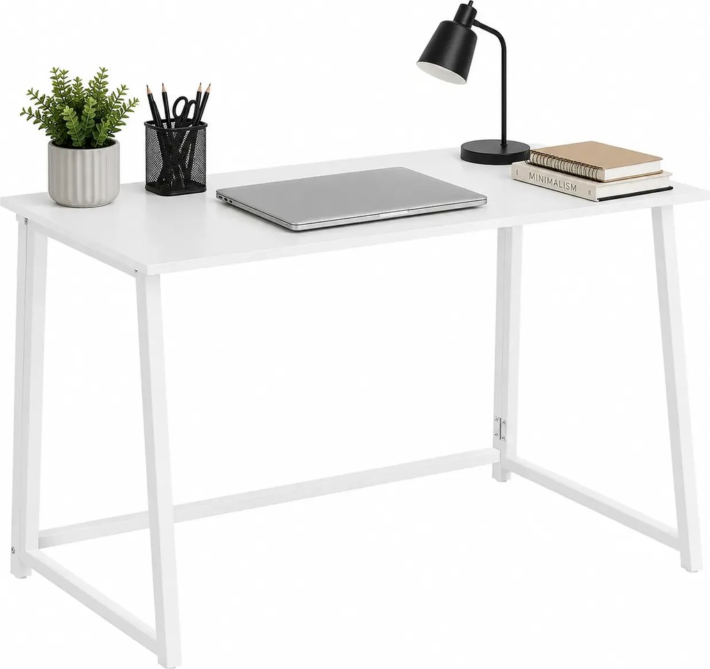 Białe minimalistyczne biurko składane B8-K88