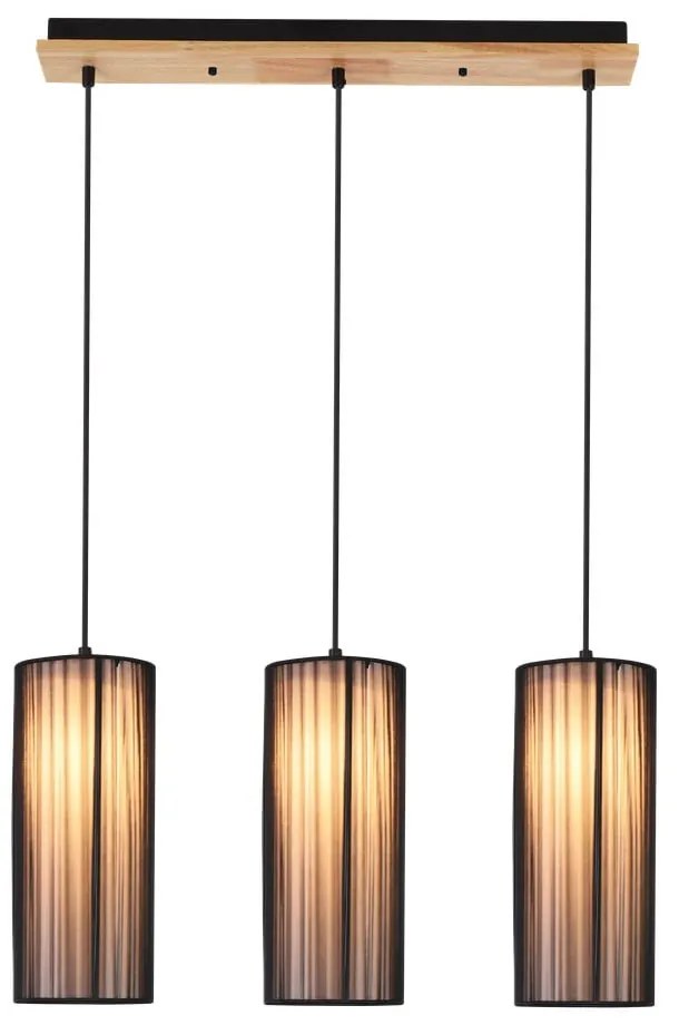 Lampa wisząca z tekstylnym kloszem Kioto – Candellux Lighting