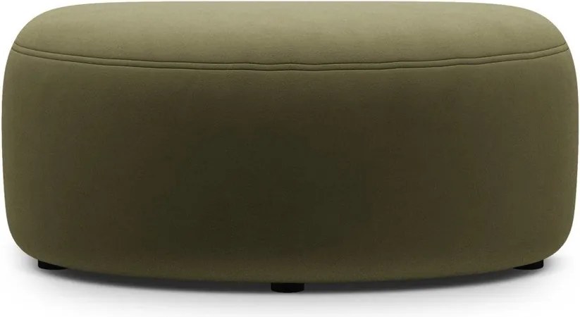 Zielony aksamitny podnóżek Kate – Micadoni