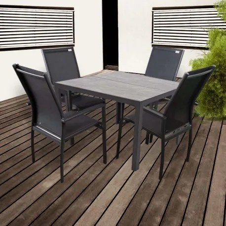 BERGAMO EXPERT ANTRACIT - aluminiowy zestaw sof 4+1