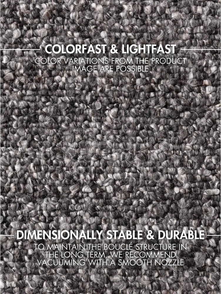 Ciemnoszary chodnik z materiału bouclé tkany ręcznie 80x200 cm Notting Hill Portobello – Ted Baker