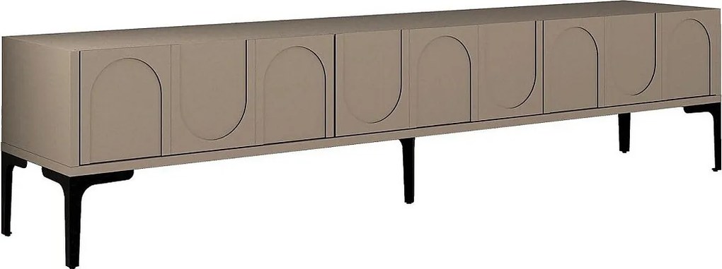 Stojak pod TV – 180 x 42 x 35 cm – Atlas i czarny – Płyta wiórowa pokryta melaminą