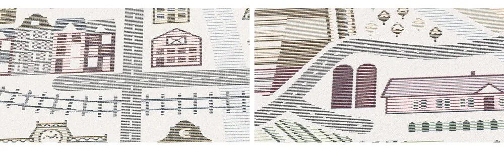 Biały dwustronny dywan dziecięcy Narma Ülejõe, 140x200 cm