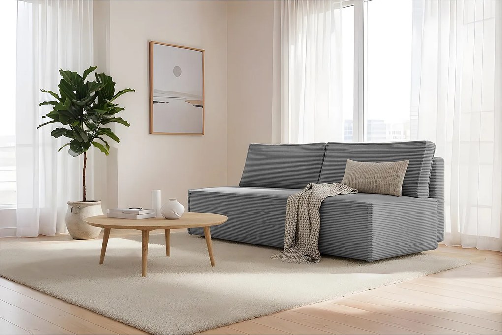 Sofa Kanapa LUNA z funkcją spania kolor szary grafit