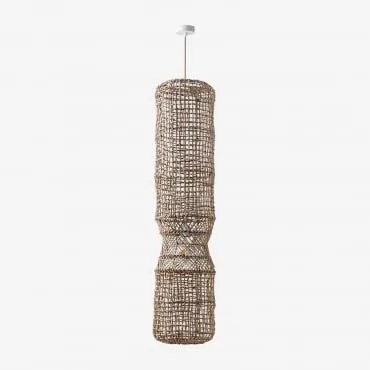 Lampa Sufitowa Zewnętrzna Aleida Naturalny - Biała & ↑130 Cm Aleida - Sklum