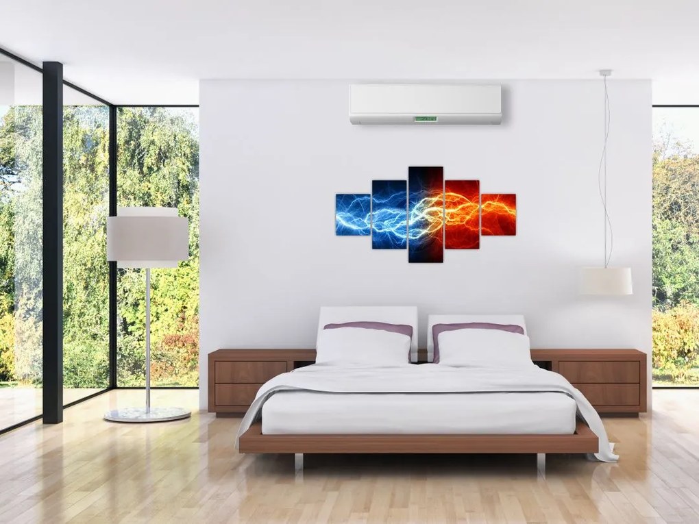 Obraz napięcia elektrycznego (125x70 cm)