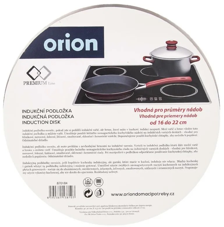 Orion Podkładka indukcyjna, 24 cm, 24 cm