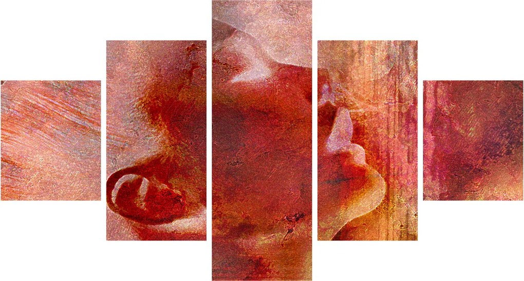 Obraz - Profil twarzy kobiety (125x70 cm)