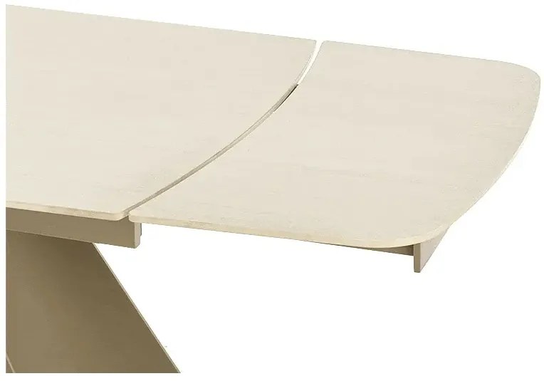 Stół rozkładany SALIX 180(260)x90 trawertyn/kaszmirowy HALMAR