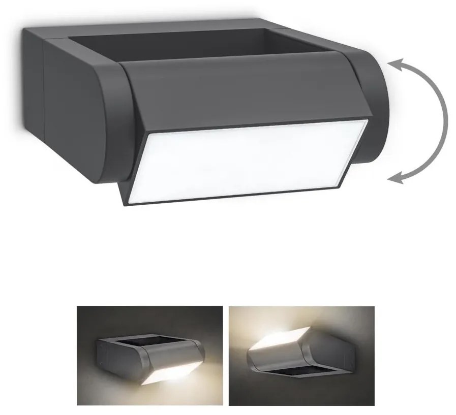 Brilagi - LED Kinkiet zewnętrzny CROTONE LED/7W/230V antracyt IP54