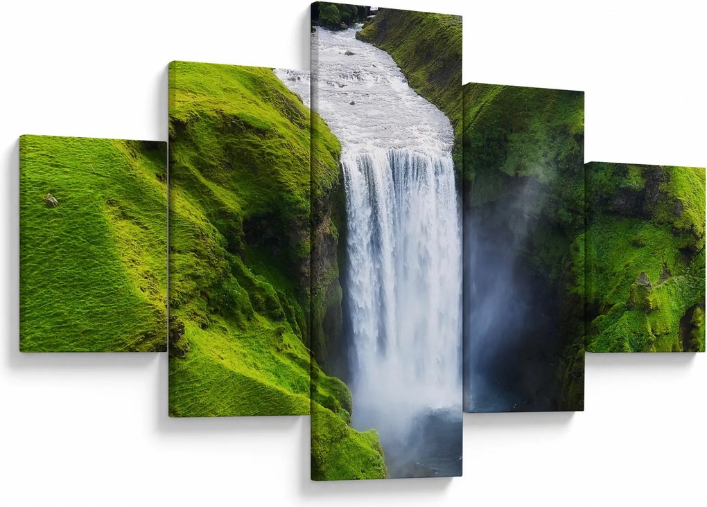 Obraz - Wodospad Skogafoss (125x70 cm)