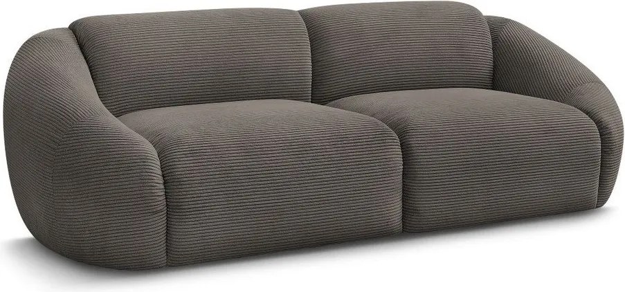 Szarobrązowa sztruksowa sofa 250 cm Tina – Bobochic Paris