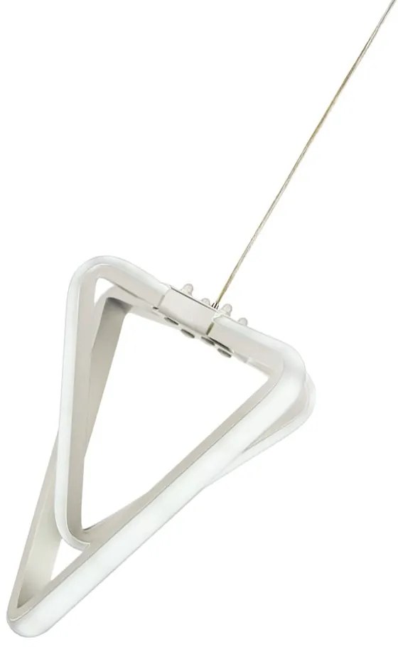 Biała metalowa lampa wisząca LED ø 20 cm Baris – Squid Lighting