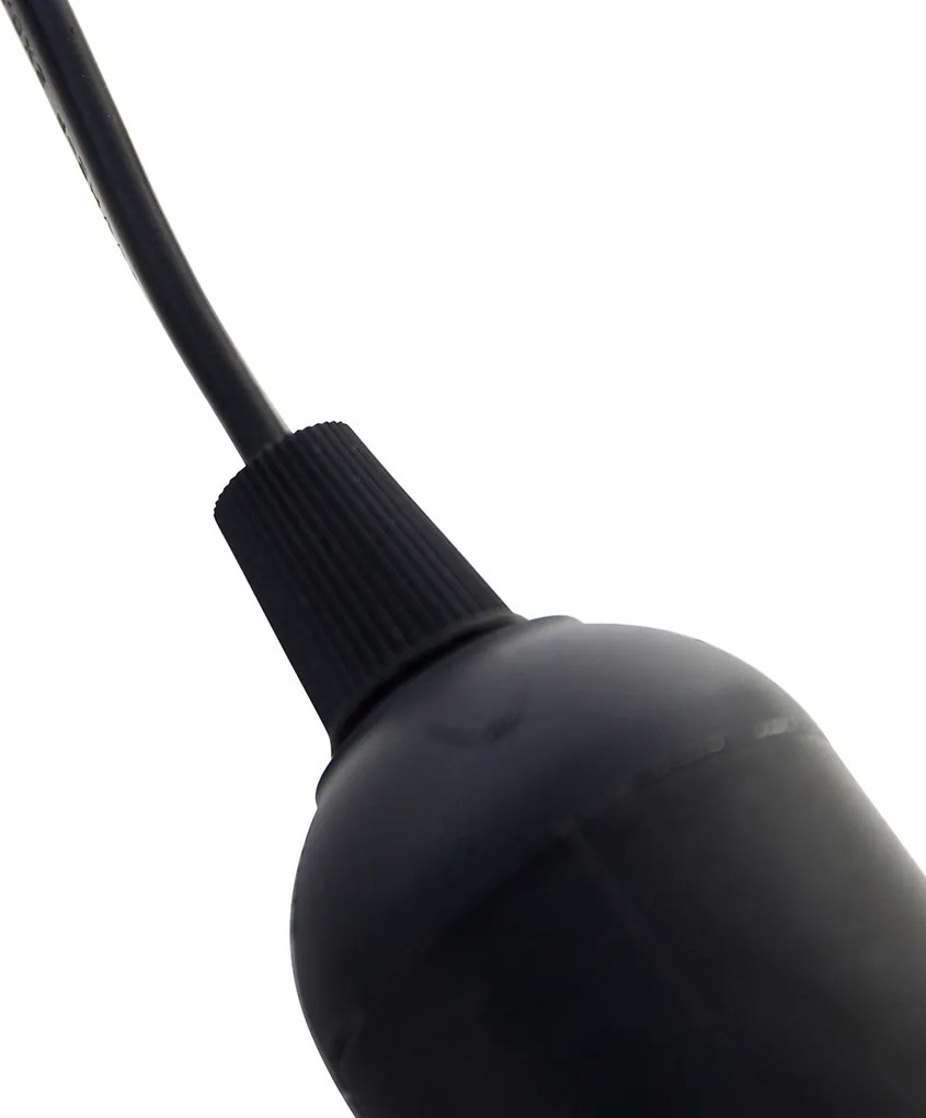 Zestaw przenośny 6 czarnych opraw lamp z żarówkami A60 - Move