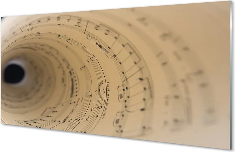 Szklany Panel Arkusz Nutowy